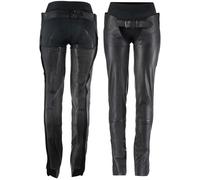 HORZE Chaps en Cuir Blake, Noir, XL
