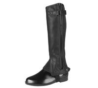 Chaps en cuir à grain doux Red Horse Noir SH/W