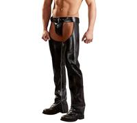 Chaps et String Noir - XL