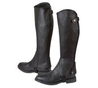 Chaps pour bottes d'équitation Elasto - Kerbl - Cuir souple - Taille XL - Noir