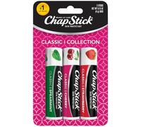 ChapStick Classic Variety (1 Carded Pack of 3 Sticks) Cherry, Spearmint, and Strawberry Flavors, Skin Protectant Flavored Lip Balm Tube, 0.15 Ounce Each