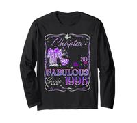Chapter 30 Fabulous Since 1996 30th Birthday Women Girls Manche Longue