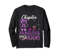 Chapter 30 Fabulous Since 1996 30th Birthday Women Girls Manche Longue