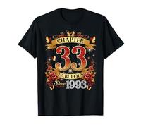 Chapter 33 Fabulous Since 1993 33rd Birthday Women Girls T-Shirt