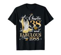 Chapter 38 Fabulous EST 1988 38th Birthday Queen Diamond T-Shirt