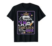 Chapter 38 Fabulous Since 1988 38th Birthday Women Girls T-Shirt