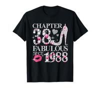 Chapter 38 Fabulous Since 1988 38th Birthday Women Girls T-Shirt