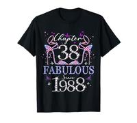 Chapter 38 Fabulous Since 1988 38th Birthday Women Girls T-Shirt