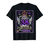 Chapter 38 Fabulous Since 1988 38th Birthday Women Girls T-Shirt