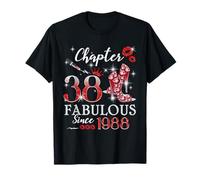 Chapter 38 Fabulous Since 1988 38th Birthday Women Girls T-Shirt
