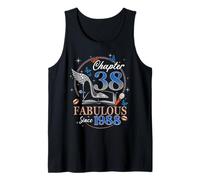 Chapter 38 Fabulous Since 1988 High Heel 38th Birthday Women Débardeur