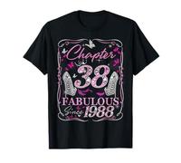 Chapter 38 Fabulous Since 1988 High Heel 38th Birthday Women T-Shirt