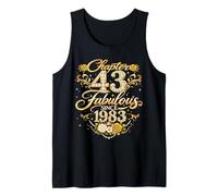 Chapter 43 Fabulous Since 1983 Floral 43rd Birthday Women Débardeur