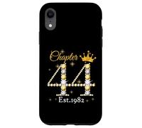 Chapter 44 Fabulous Since 1982 44th Birthday Women Girls Coque pour iPhone XR