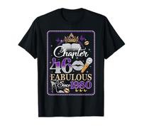 Chapter 46 Fabulous Since 1980 46th Birthday Women Girls T-Shirt