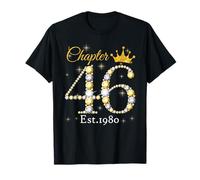 Chapter 46 Fabulous Since 1980 46th Birthday Women Girls T-Shirt