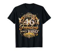 Chapter 46 Fabulous Since 1980 46th Birthday Women Girls T-Shirt
