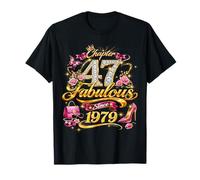 Chapter 47 Fabulous Since 1979 47th Birthday Women Girls T-Shirt