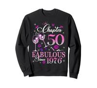 Chapter 50 Fabulous EST 1976 50th Birthday Queen Diamond Sweatshirt