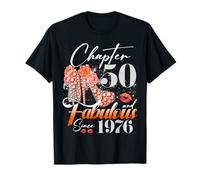 Chapter 50 Fabulous Since 1976 50th Birthday Women Girls T-Shirt