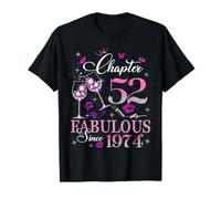 Chapter 52 Fabulous EST 1974 52nd Birthday Queen Diamond T-Shirt