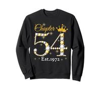 Chapter 54 Fabulous EST 1972 54th Birthday Queen Diamond Sweatshirt