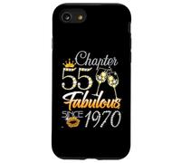 Chapter 55 Fabulous Since 1970 55th Leopard Birthday Queen Coque pour iPhone SE (2020) / 7/8