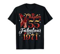 Chapter 55 Fabulous Since 1971 55th Birthday Women Girls T-Shirt