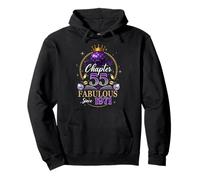 Chapter 55 Since 1971 Purple Disco Ball 55th Birthday Women Sweat à Capuche