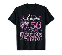 Chapter 56 Fabulous EST 1970 56th Birthday Queen Diamond T-Shirt