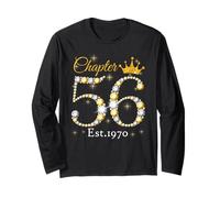 Chapter 56 Fabulous Since 1970 56th Birthday Women Girls Manche Longue