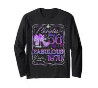Chapter 56 Fabulous Since 1970 56th Birthday Women Girls Manche Longue