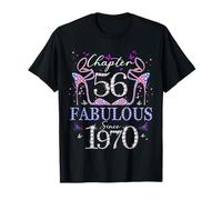 Chapter 56 Fabulous Since 1970 56th Birthday Women Girls T-Shirt