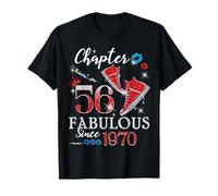 Chapter 56 Fabulous Since 1970 56th Birthday Women Girls T-Shirt