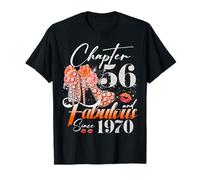 Chapter 56 Fabulous Since 1970 56th Birthday Women Girls T-Shirt