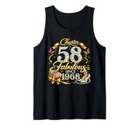 Chapter 58 Fabulous Since 1968 Floral 58th Birthday Women Débardeur