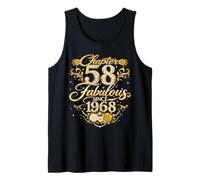 Chapter 58 Fabulous Since 1968 Floral 58th Birthday Women Débardeur