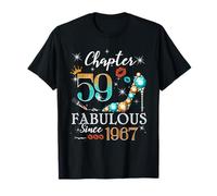 Chapter 59 Fabulous Since 1967 59th Birthday Women Girls T-Shirt