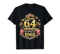 Chapter 64 Fabulous Since 1962 Floral 64th Birthday Women T-Shirt