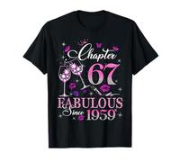 Chapter 67 Fabulous EST 1959 67th Birthday Queen Diamond T-Shirt