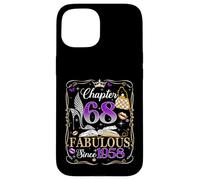 Chapter 68 Fabulous Since 1958 High Heel 68th Birthday Women Coque pour iPhone 15