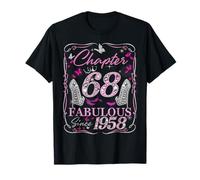 Chapter 68 Fabulous Since 1958 High Heel 68th Birthday Women T-Shirt
