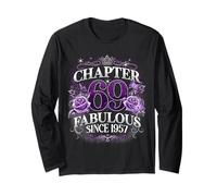 Chapter 69 Fabulous Since 1957 Roses 69th Birthday Women Manche Longue