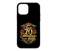 Chapter 70 Fabulous Since 1956 Floral 70th Birthday Women Coque pour iPhone 12 Mini