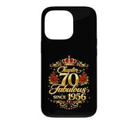 Chapter 70 Fabulous Since 1956 Floral 70th Birthday Women Coque pour iPhone 13 Pro