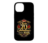 Chapter 70 Fabulous Since 1956 Floral 70th Birthday Women Coque pour iPhone 14
