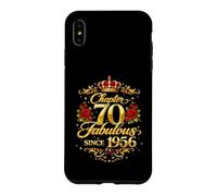 Chapter 70 Fabulous Since 1956 Floral 70th Birthday Women Coque pour iPhone XS Max