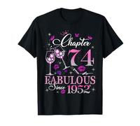 Chapter 74 Fabulous EST 1952 74th Birthday Queen Diamond T-Shirt