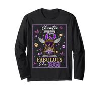Chapter 75 Fabulous Since 1951 75th Birthday Women Girls Manche Longue