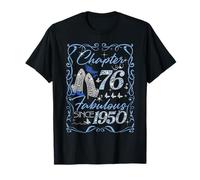 Chapter 76 Fabulous EST 1950 76th Birthday Queen Diamond T-Shirt